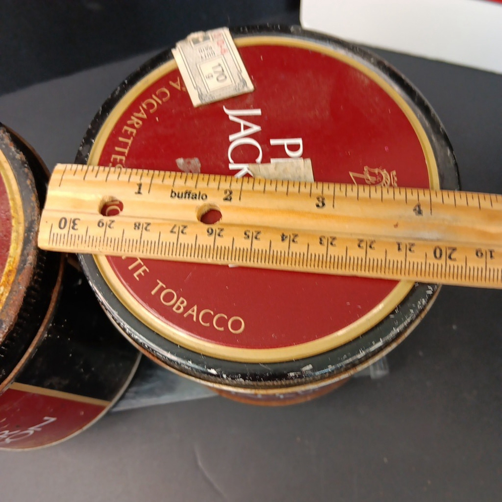 Rare Peter Jackson Tobacco Containers Canada Bilingual Fair Condition 2pcs - Picture 12 of 12